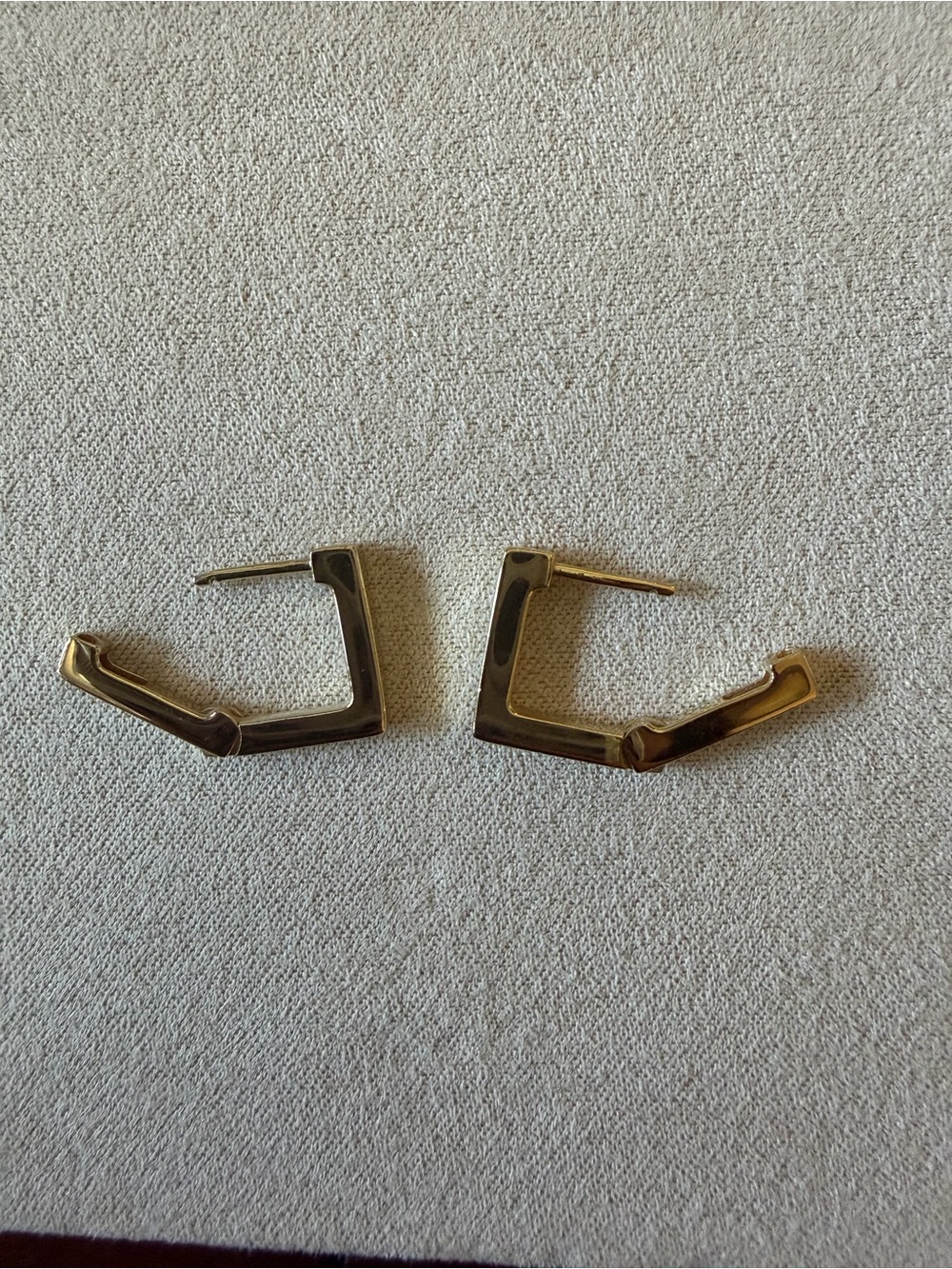 Mejuri Block Small Hoops - Picture 3 of 5